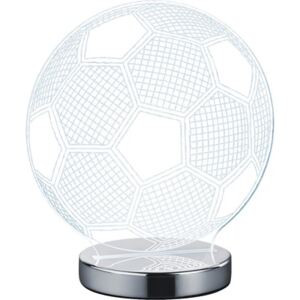 Veioza cu LED integrat Ball 7W 400 lumeni, minge de fotbal din sticla
