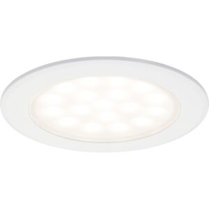 Spoturi incastrabile cu LED integrat Paulmann 2,5W Ø65 mm, alb mat, pentru montaj in mobilier, 2 bucati