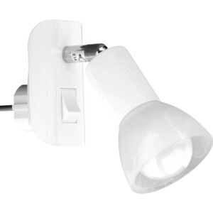 Lampa de citit Fiche E14 max. 1x25W, cu intrerupator, alb