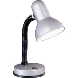 Lampa de birou Basic1 E27 max. 1x40W, cu intrerupator, argintiu
