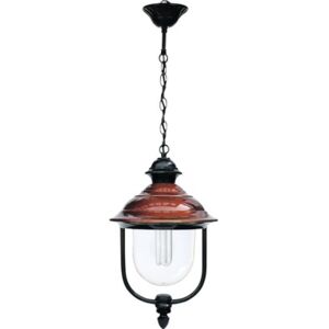 Pendul Neapol E27 max. 1x60W, pentru exterior IP23, negru/rosu