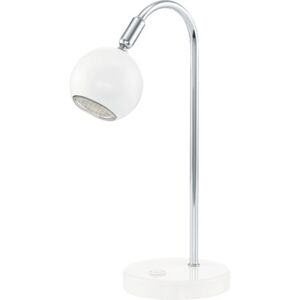 Lampa de birou Sancho1 GU10 1x3W, bec LED inclus, crom/alb