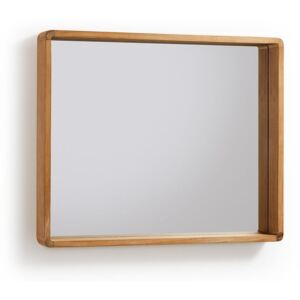 Oglindă cu ramă din lemn de tec La Forma Sunday, 80 x 65 cm