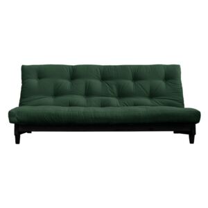 Canapea extensibilă Karup Design Fresh Black, verde închis