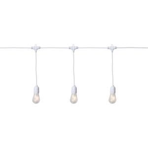 Șirag luminos pentru exterior cu LED Best Season String, 10 becuri, alb