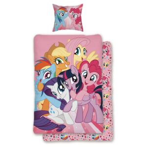 Lenjerie de pat Jerry Fabrics My Little Pony, de copii, din bumbac, 140 x 200 cm, 70 x 90 cm