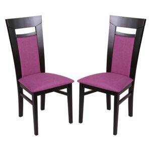 Set 2 scaune Amalfi Lemn Wenge Savannah lilac