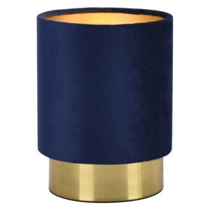 [lux.pro]® Lampa de masa Welsum, 20 cm, 1 x E14, max. 40W, metal/textil, albastru