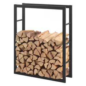 Stove Suport lemne pentru sobe si seminee AAFR-6603, 80 x 100 x 25 cm, otel, negru - P57591468
