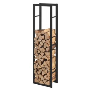 Stove Suport lemne pentru sobe si seminee AAFR-6605, 40 x 150 x 25 cm, otel, negru - P57591470
