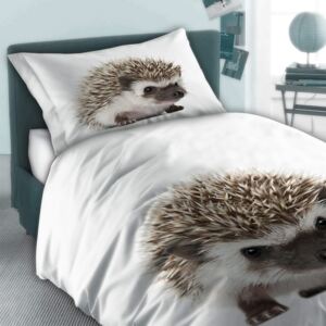 Lenjerie de pat Hedgehog pentru copii alb