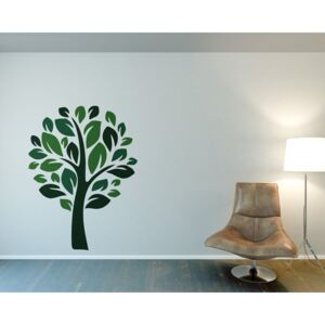 Tree III. - autocolant de perete Verde deschis 50 x 70 cm