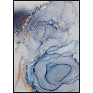 Tablou liquid marble and gold