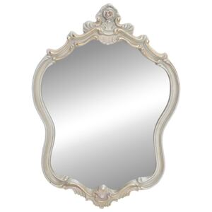 Oglinda Perla din lemn crem 48x69 cm