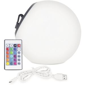 Glob luminos solar cu LED integrat Top Light Ball Ø20 cm, telecomanda & USB, lumina RGB, pentru exterior IP44