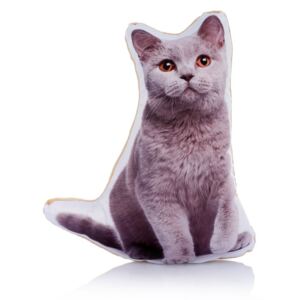 Pernă cu imprimeu Adorable Cushions Midi Blue Cat