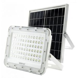 Proiector ALB solar cu telecomanda 100W 208 LED cu LUPA