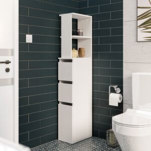 Cabinet de baie neancorat Comfivo Ova, Alb, PAL laminat, 136x20x33cm, 16 kg