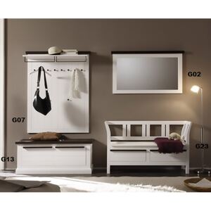 Cuier mic G09 - 96x45x303 - 100% lemn masiv - "White and Chic"
