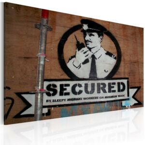 Tablou Bimago - Secured (Banksy) 60x40 cm