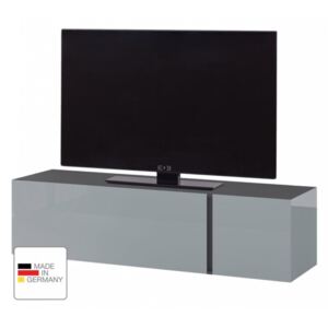 Comoda TV Mesa I sticla/PAL, gri, 140 x 39 x 43 cm