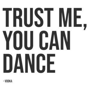 Ilustrare trust me you can dance vodka, Finlay & Noa