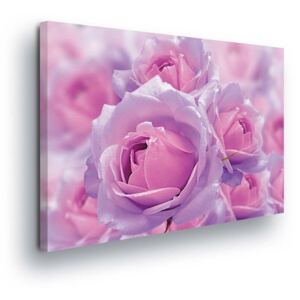 Tablou - Glittering Fialk Flowers II 60x40 cm