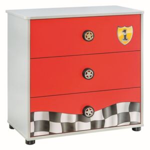 Comodă Race Cup Dresser, roșu