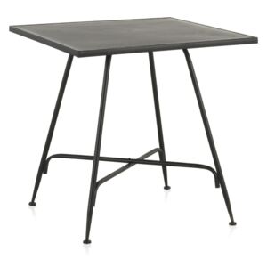 Masă de bar din metal Geese Industrial Style, 80 x 80 cm, negru
