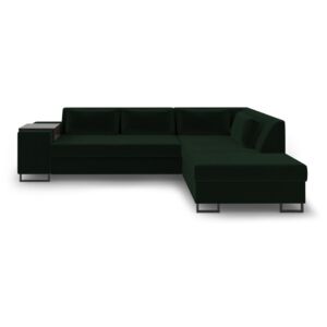 Canapea extensibilă cu șezlong pe partea dreaptă Cosmopolitan Design San Diego, verde