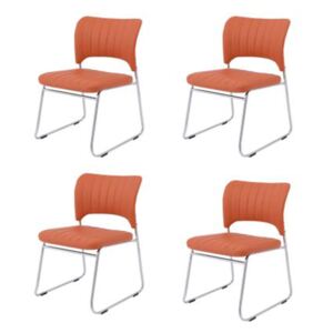 Set 4 scaune bucatarie , S-12, culoare Portocaliu