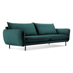 Canapea cu 4 locuri Cosmopolitan Design Vienna, albastru petrol