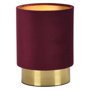 [lux.pro]® Lampa de masa Welsum, 20 cm, 1 x E14, max. 40W, metal/textil, grena