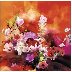 Tablou canvas Baroque Flowermix V 40x40 cm