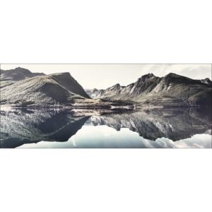 Tablou sticla Nordic Lake 30x80 cm