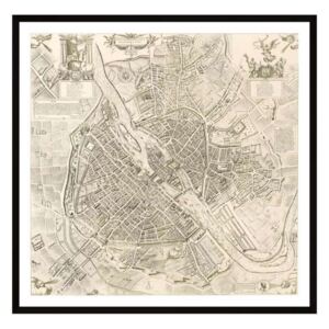 Tablou - hartă Planul orașului Paris