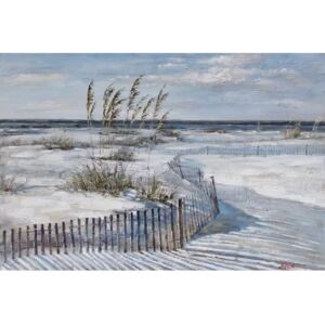 Tablou pictat manual Sea and dunes 100 x 150 cm