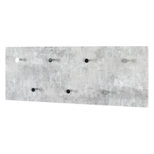 Cuier Harby MDF/metal, gri, 80 x 30 x 6 cm