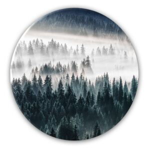 Styler Imagine din sticlă rotundă - Forest
