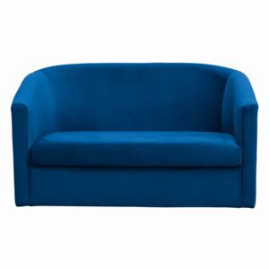 Canapea fixă Fretta catifea Dark Blue 2 locuri