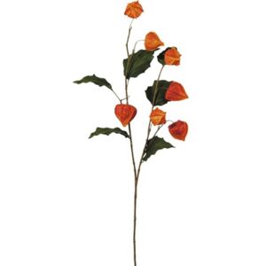 Floare artificiala Physalis H 102 cm portocalie