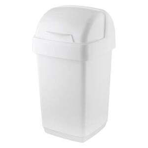Coș de gunoi Addis Roll Top, 22,5 x 23 x 42,5 cm, alb