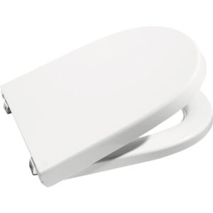 Capac WC Roca Meridian 45x36,2 cm alb inchidere standard balamale inox