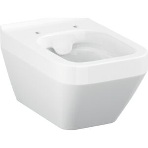 Vas WC oval rectangular Cersanit crea fara capac