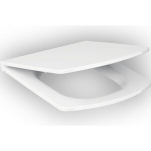 Capac WC Easy duroplast, inchidere lenta, alb 44,5x36 cm