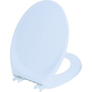 Capac WC din polipropilena, inchidere simpla, bleu 46x37,5 cm