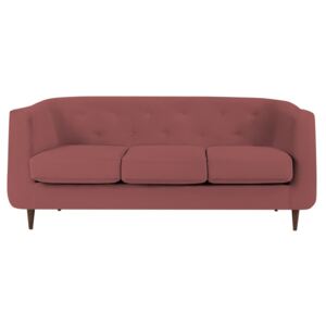 Canapea cu 3 locuri Kooko Home LOVE, roz prăfuit