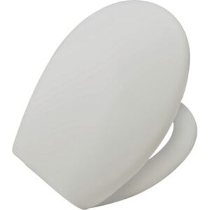 Capac WC form & style Ajon termoplast, inchidere simpla, alb 44x37 cm