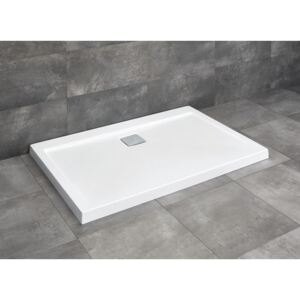 Cădiță de duș dreptunghiulară Radaway Argos D 80x100x5,5 cm acril alb 4AD810-01