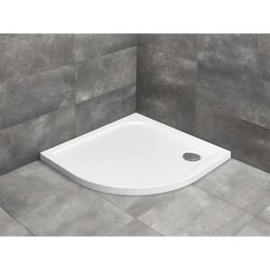 Cădiță de duș semirotundă Radaway Delos A 100x100x5 cm acril alb SDA1010-01